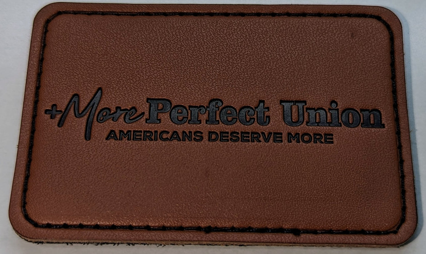 MPU Leather Embossed Velcro Patch